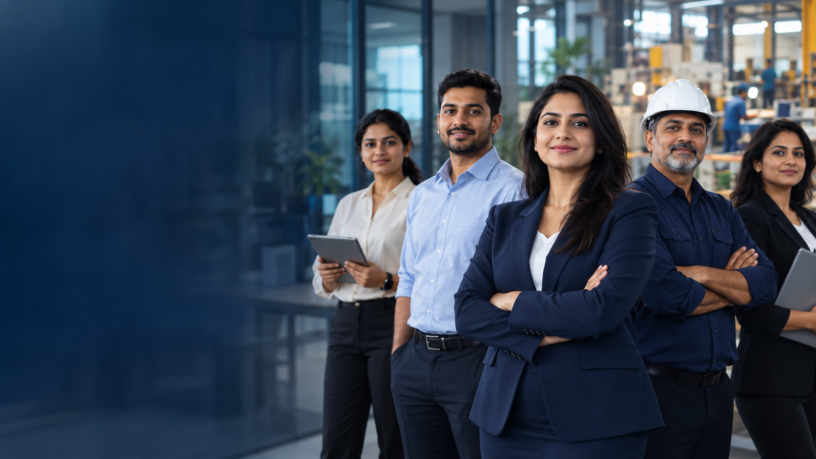 A team of professionals representing retail, manufacturing and business operations